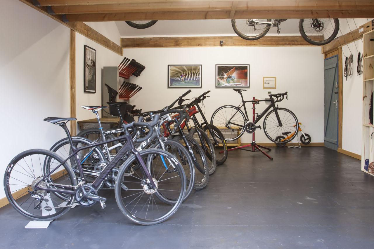 Secure bike room
